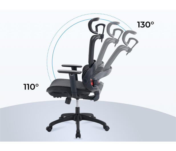 Sihoo B100 Mesh biały - 1605507 - zdjęcie 8